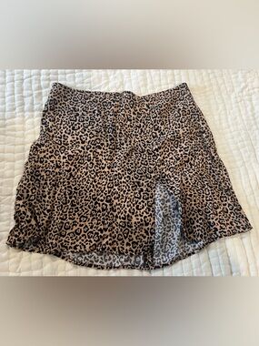 Reformation Leopard Print Skirt - Tan & Black